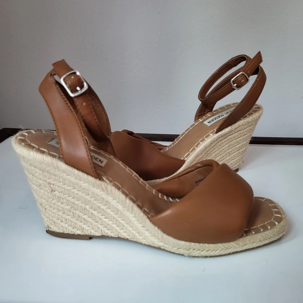 Steve Madden Gavin Espadrille Wedge Sandals.